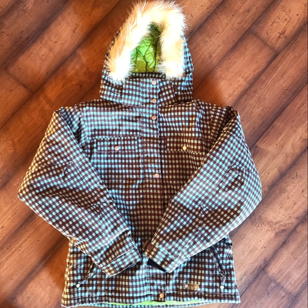 Liquid Freerider Snowboard Ski Boardwear Jacket L w/hood
